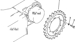 Ведущая звезда 20S-27-31110 Komatsu