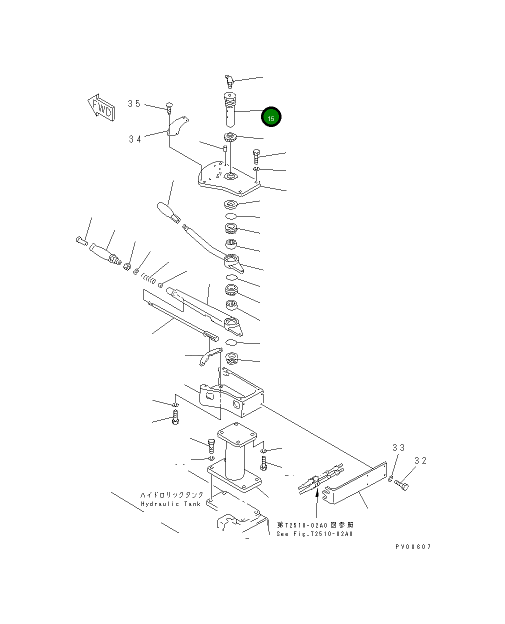 Вал 124-960-5290 Komatsu