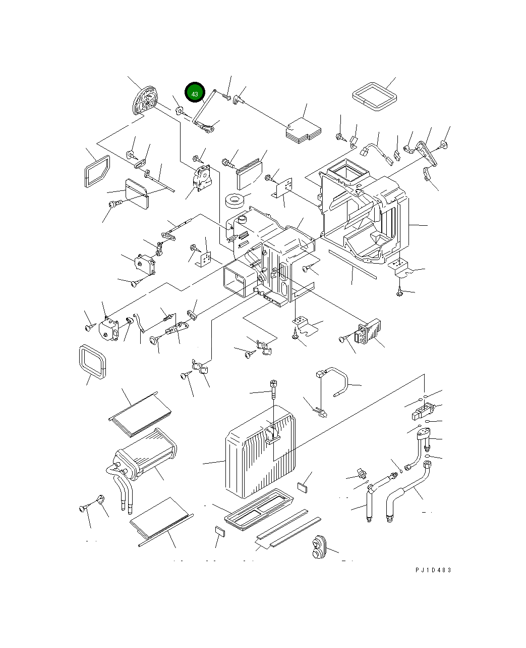 Вал ND116662-4860 Komatsu
