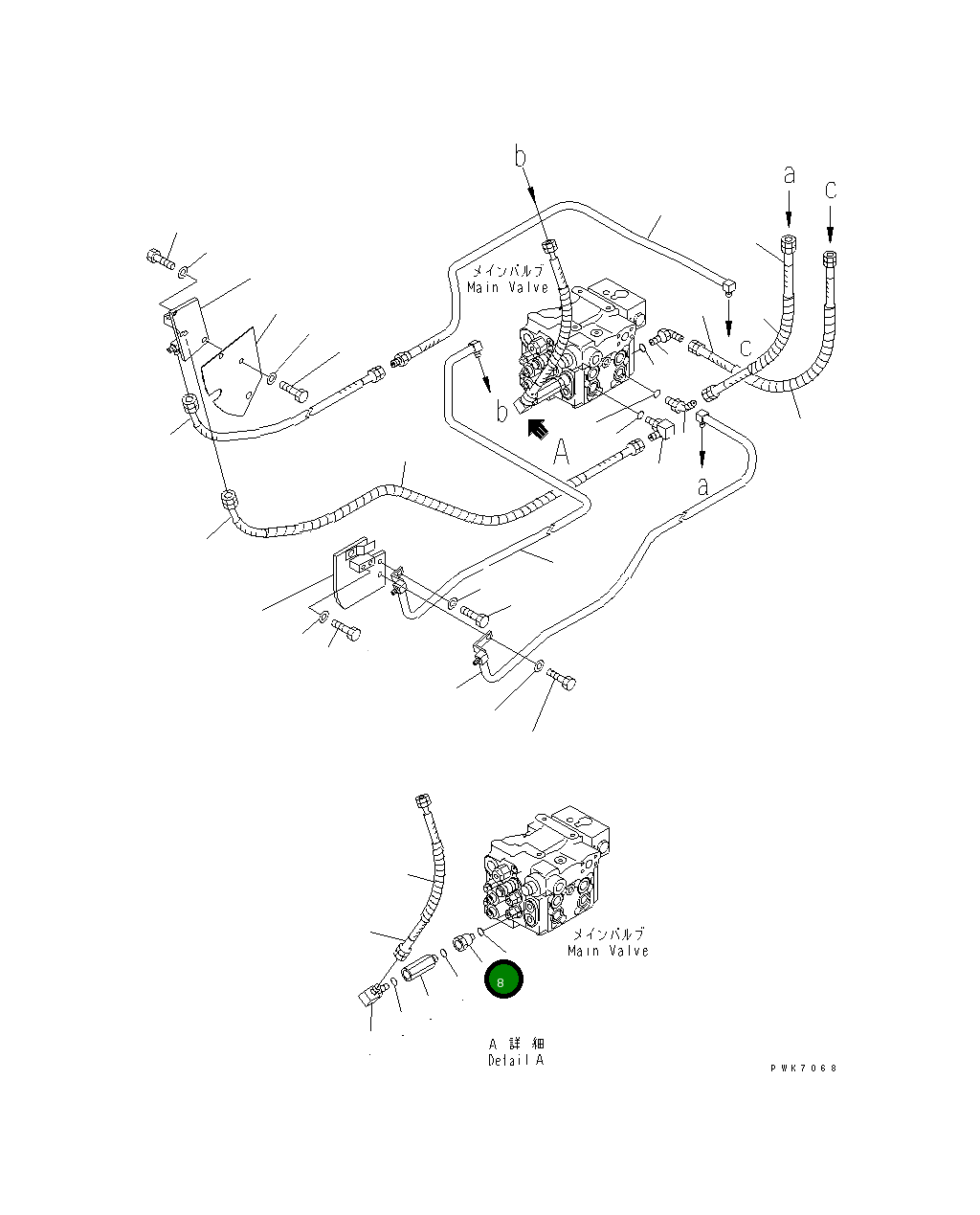Адаптер 21J-62-17870 Komatsu