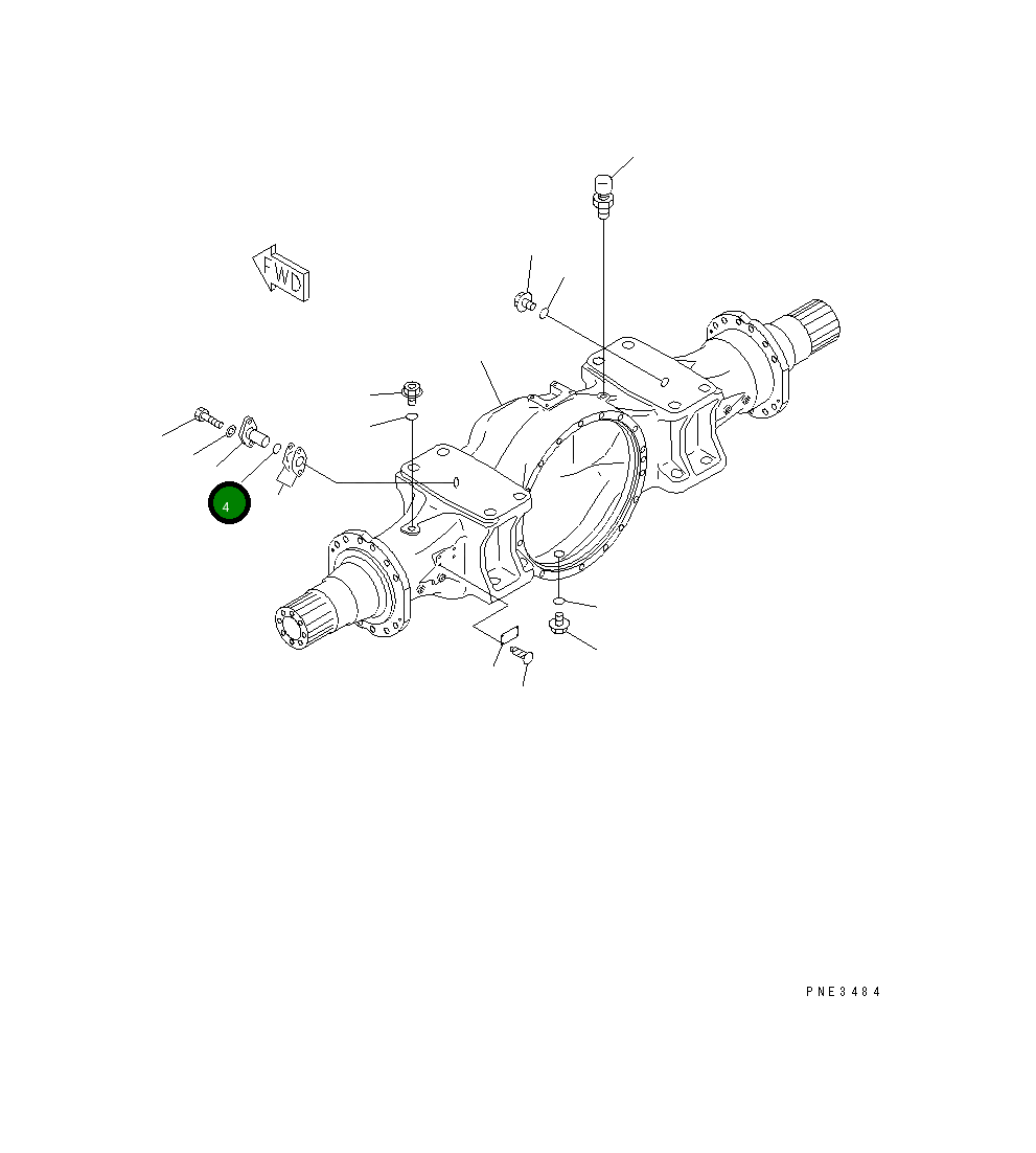 Вал 425-22-13510 Komatsu