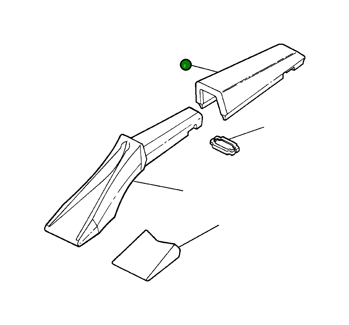 Адаптер 998 758 R1 Komatsu