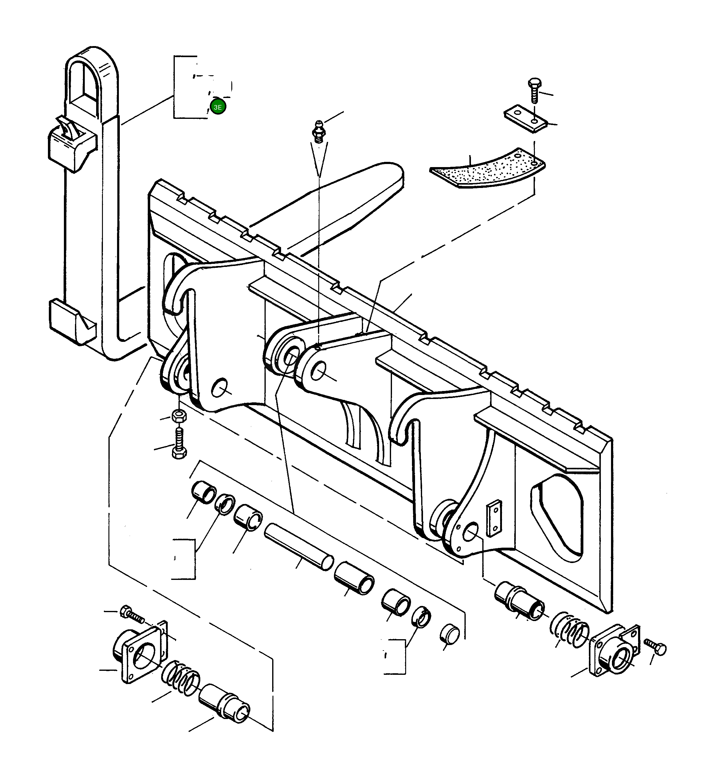 Вилка 4251039M91 Komatsu