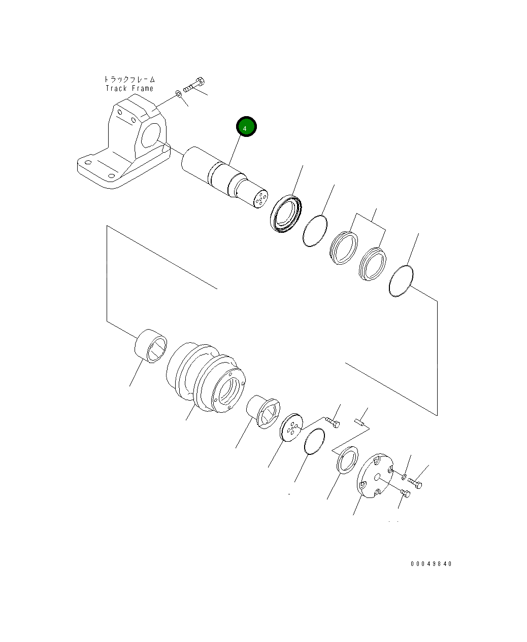 Вал 21T-30-33130 Komatsu