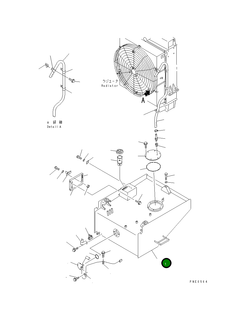 Бак 421-04-21110 Komatsu
