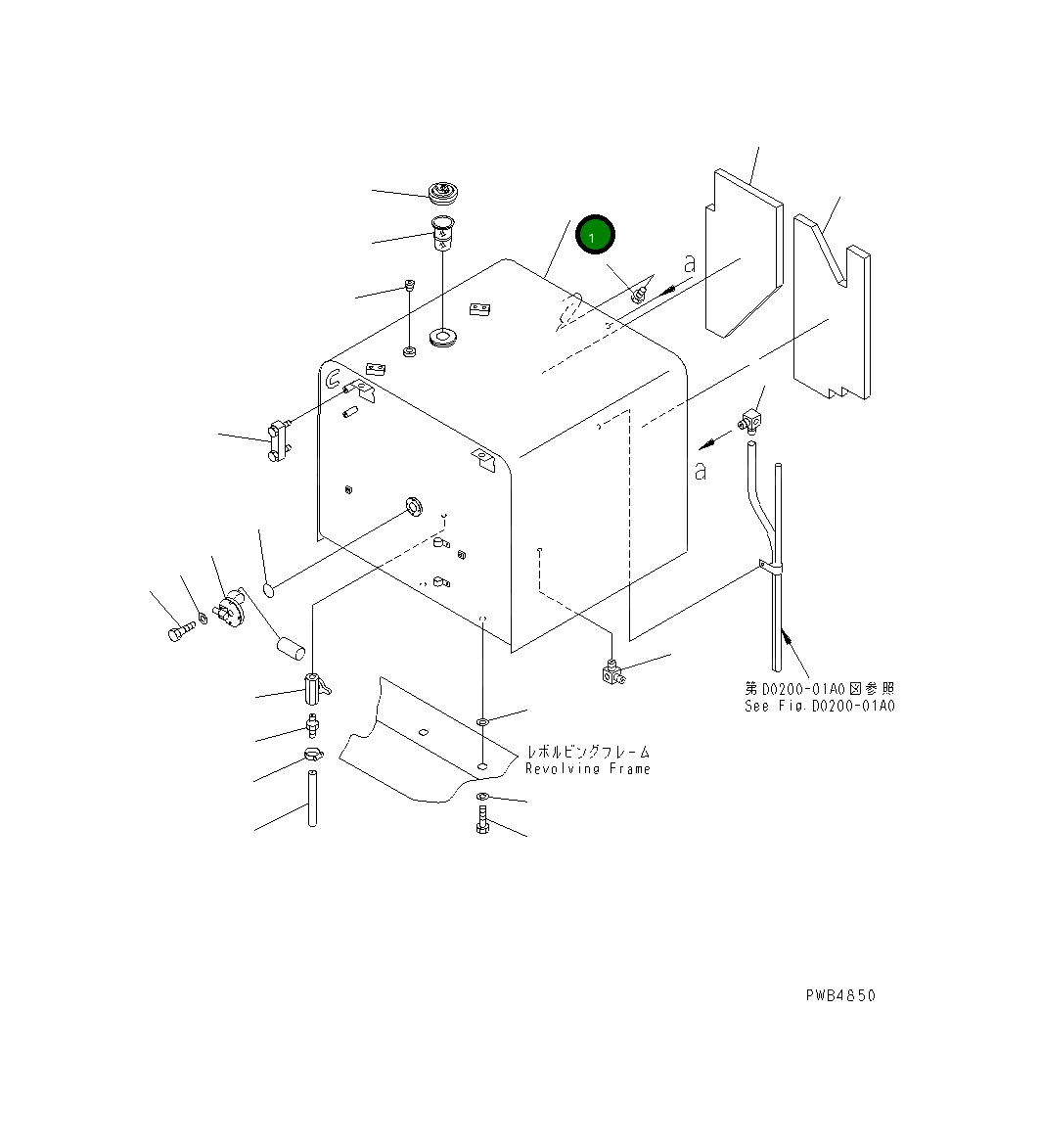 Бак 208-04-68210 Komatsu