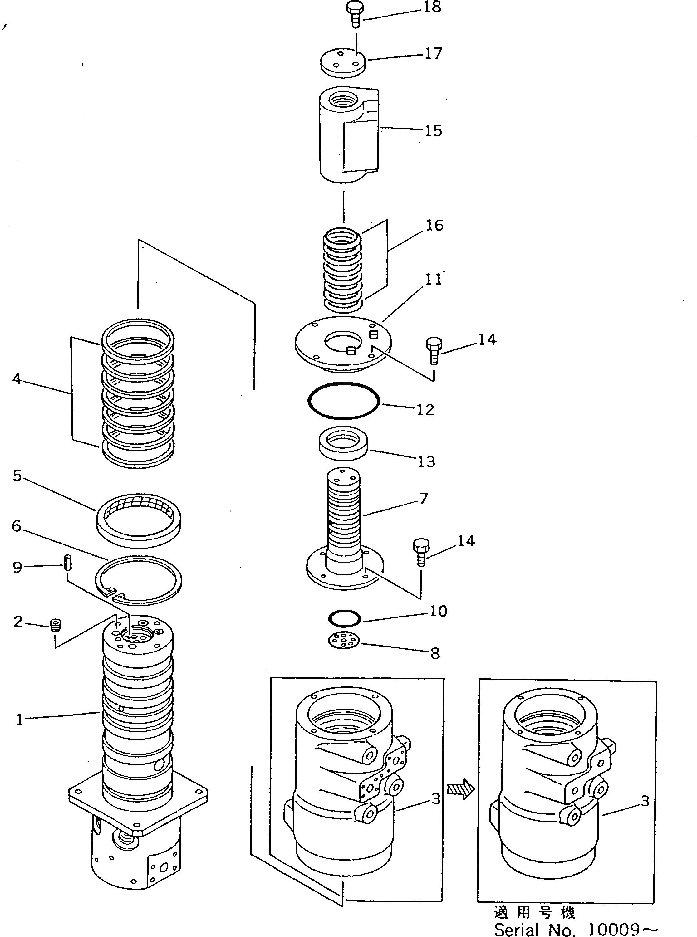 Вал 703-10-92232 Komatsu