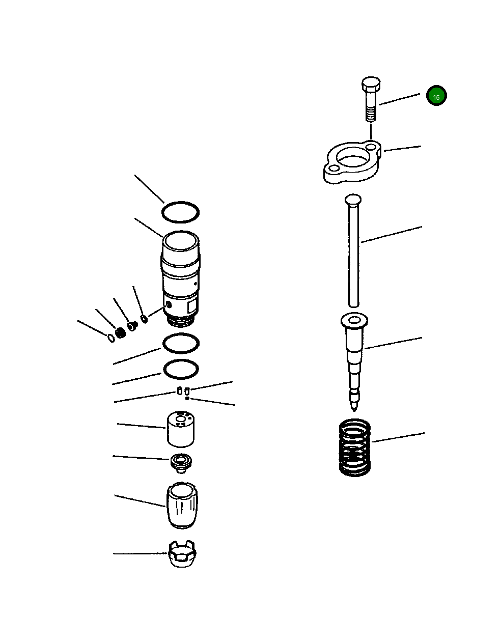 Болт - 5/16-18 X 1 1295 950 H1 Komatsu