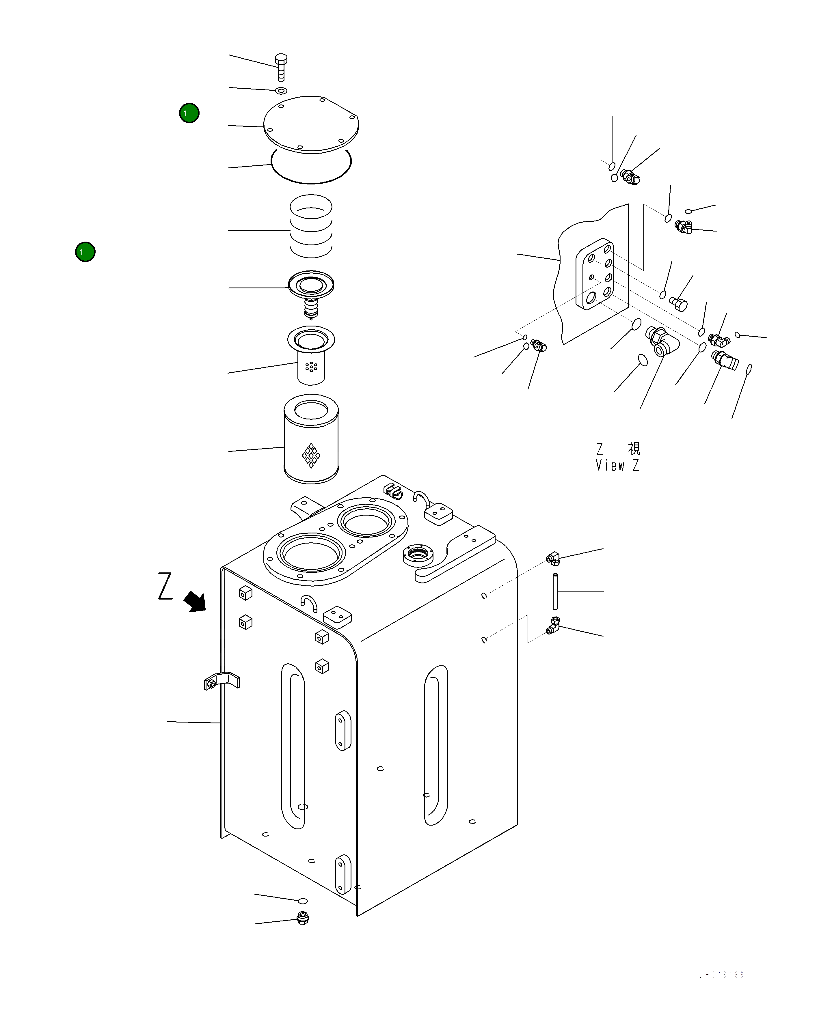Бак 2A7-60-11110 Komatsu
