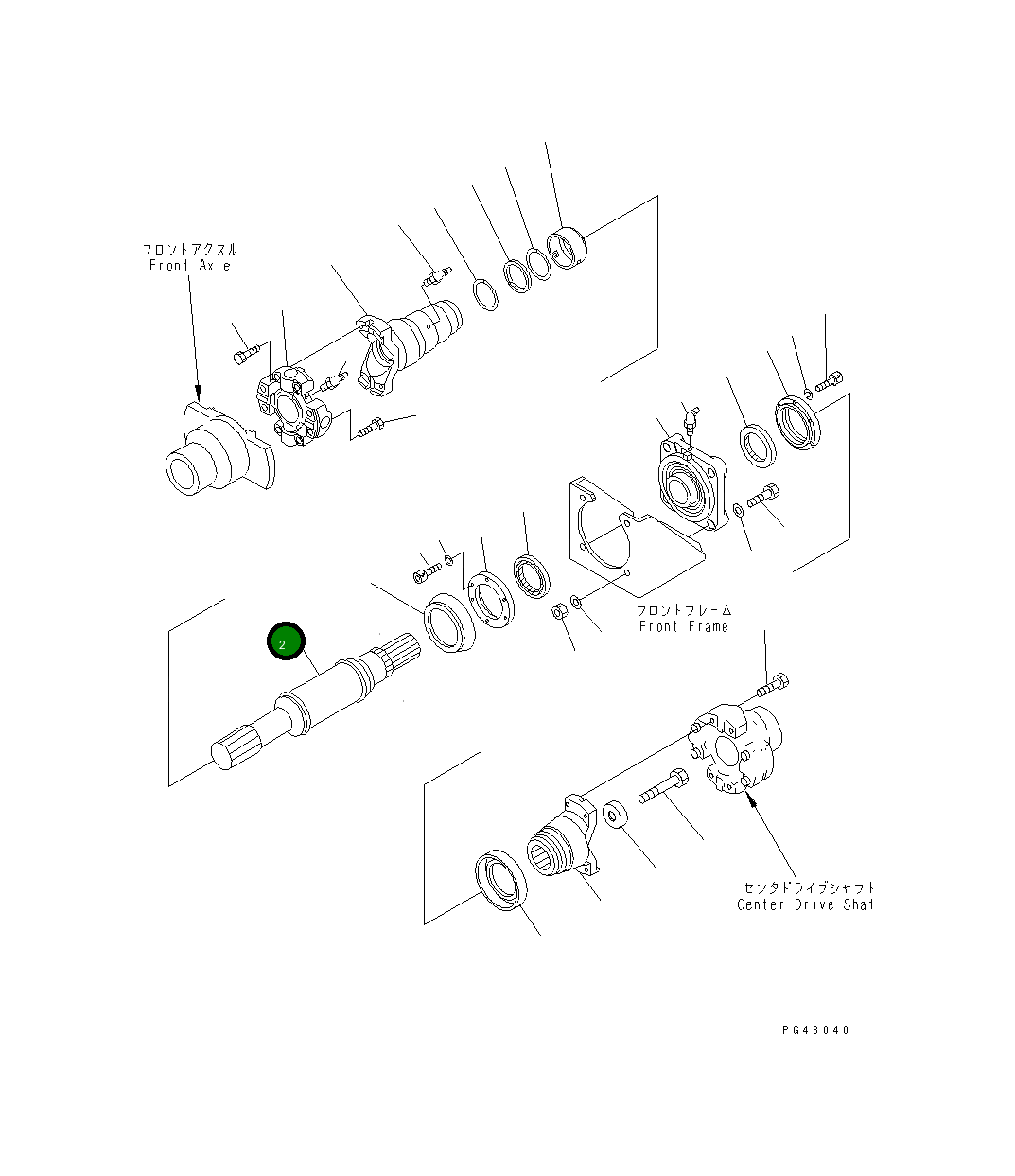 Вал 424-20-23730 Komatsu