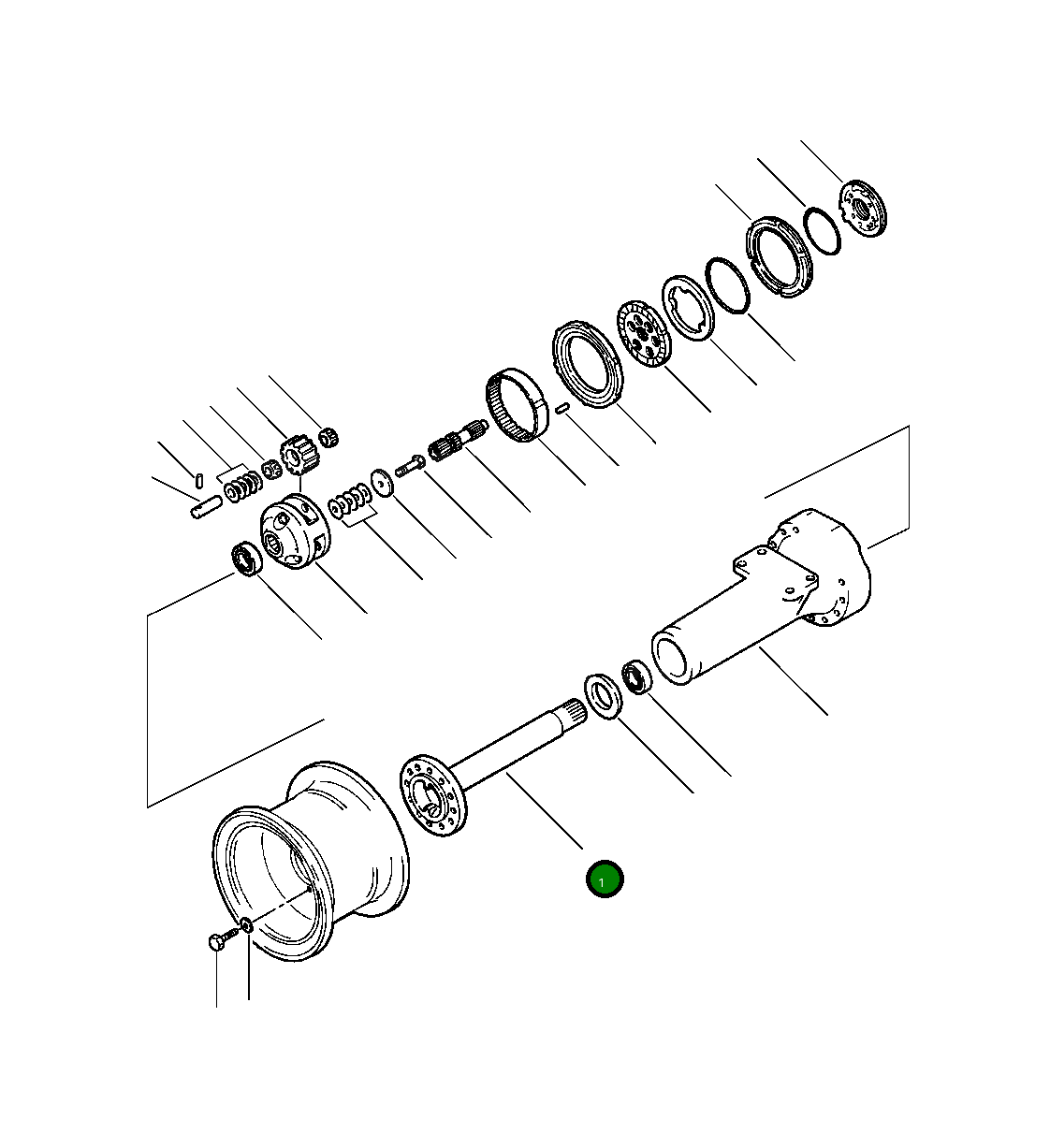 Вал 417-22-12411 Komatsu
