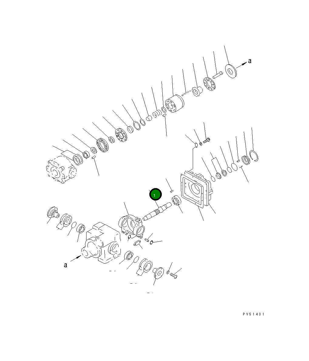 Вал 263-61-11470 Komatsu