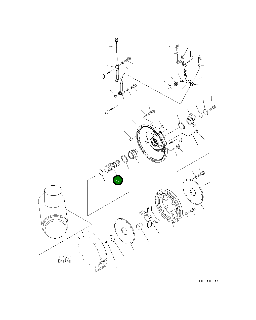 Вал 154-12-71220 Komatsu