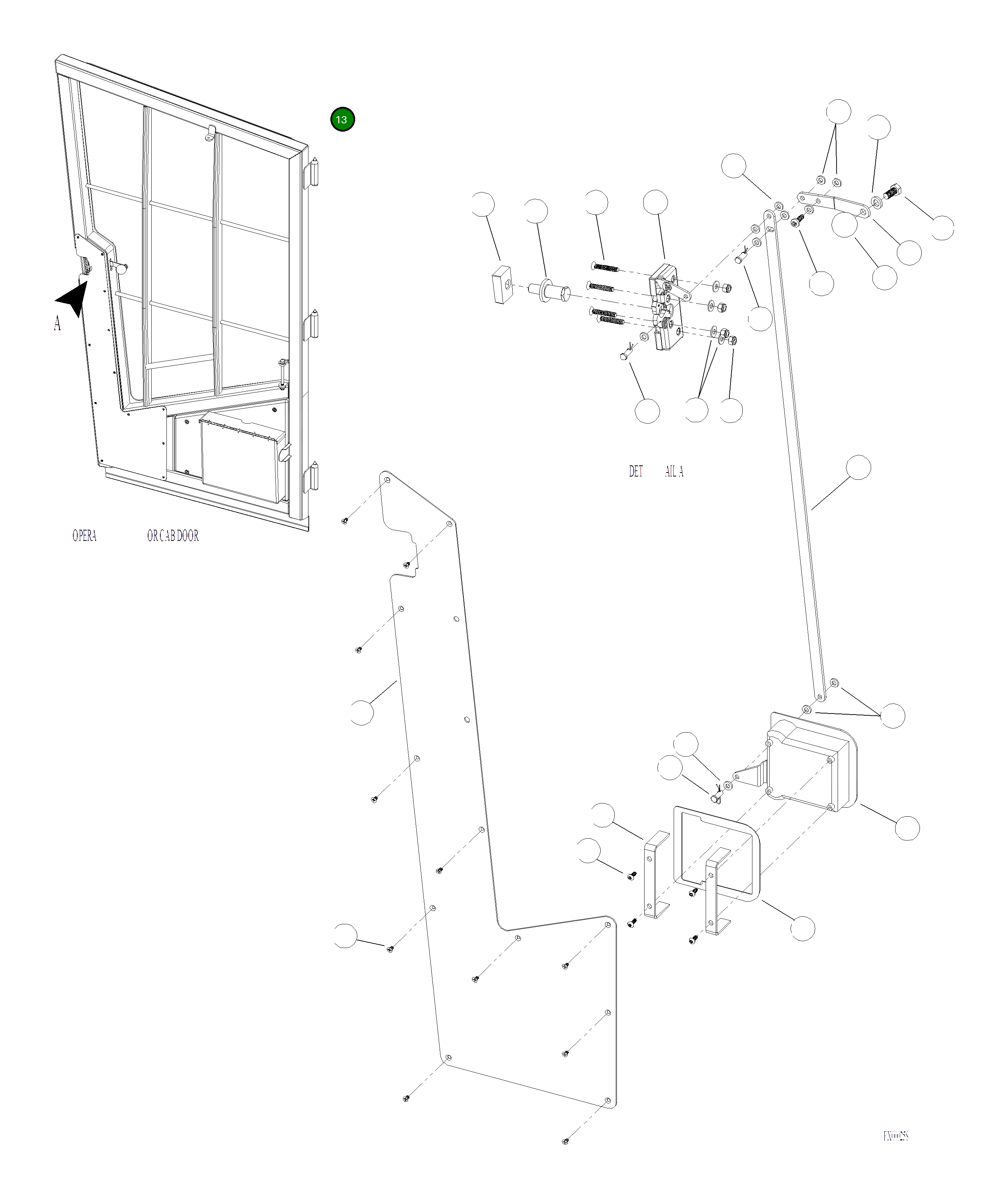 Болт (3/8-24x0.75 IN) 4A1-53-13450 Komatsu