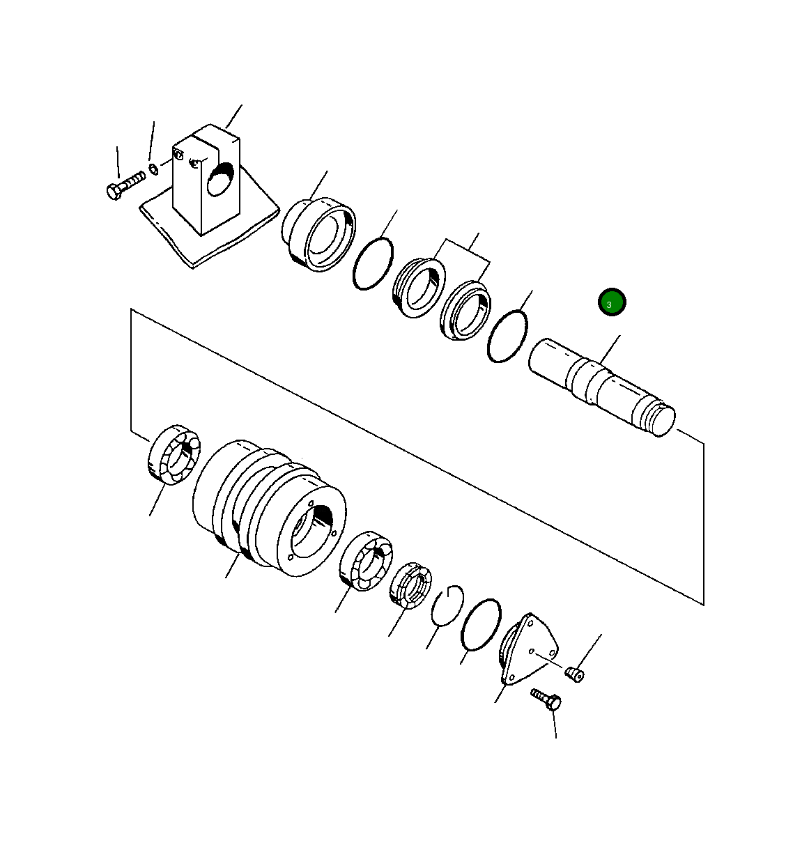 Вал 207-30-A6131 Komatsu
