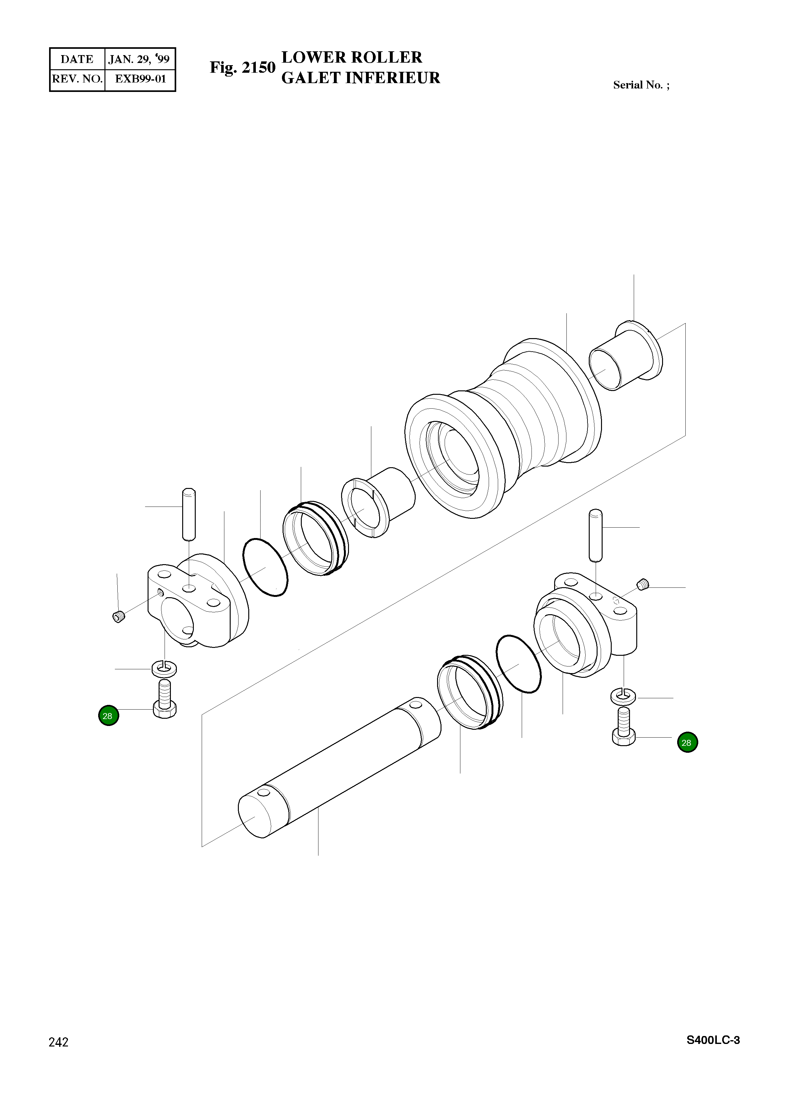 Болт M22X2.5X115 S0573461 Komatsu