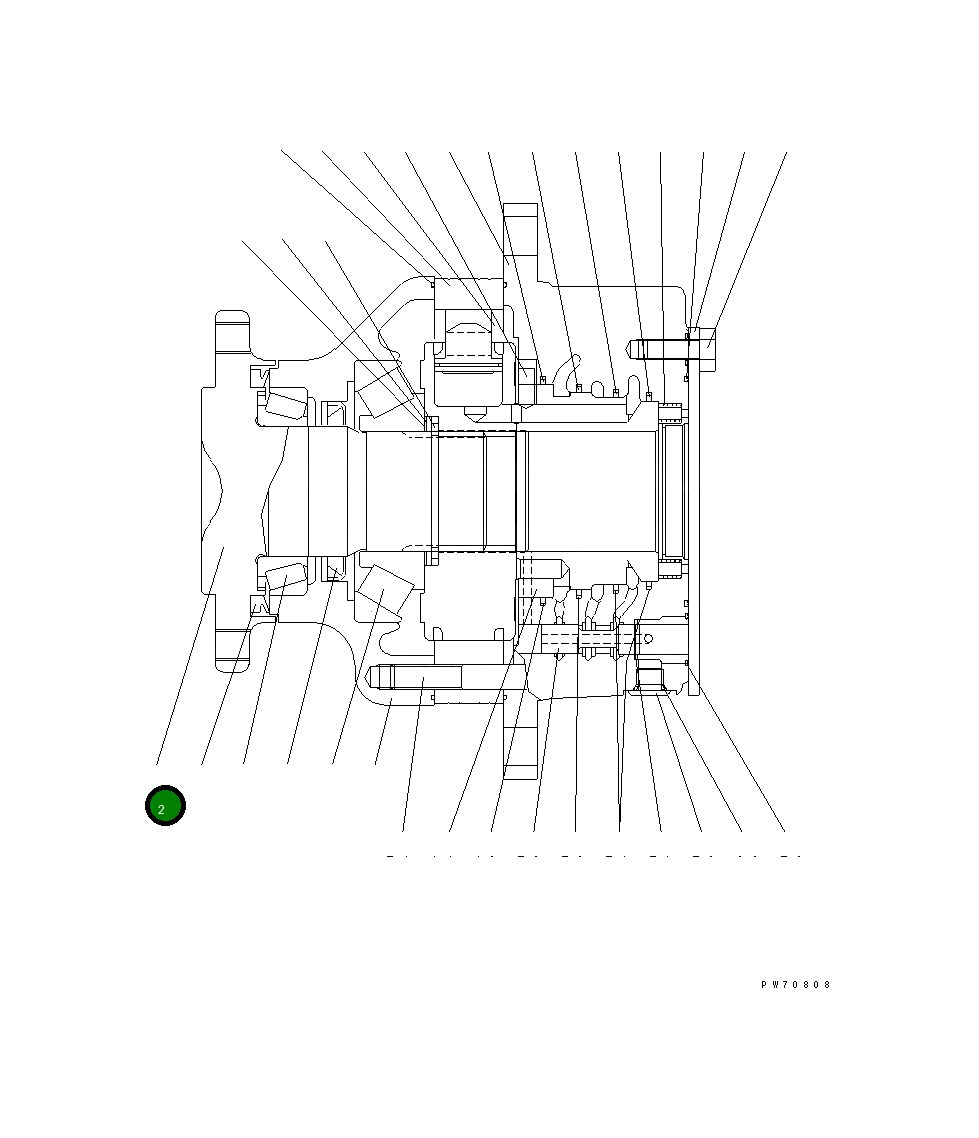 Вал 258-81-51320 Komatsu
