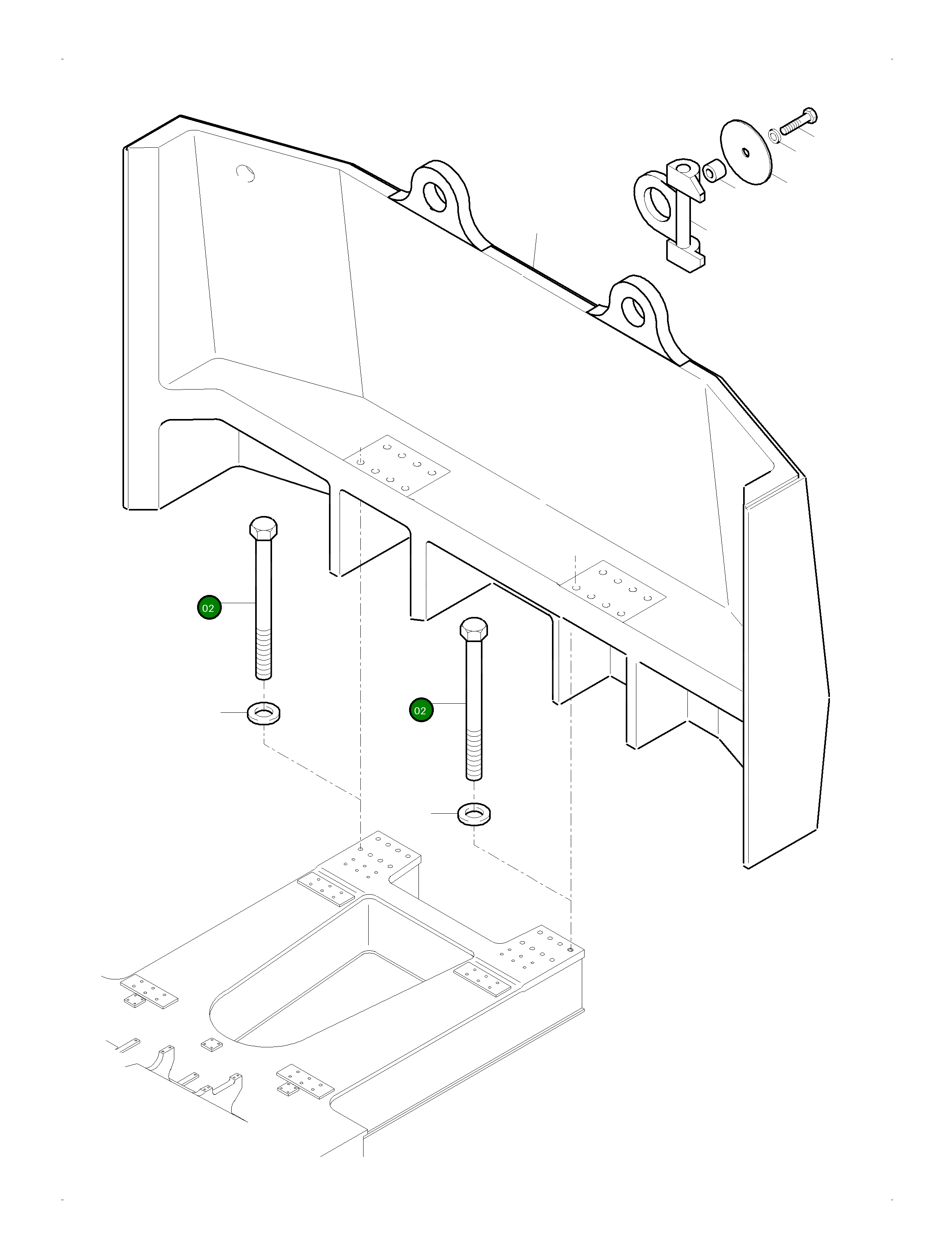 Болт 511 097 98 Komatsu