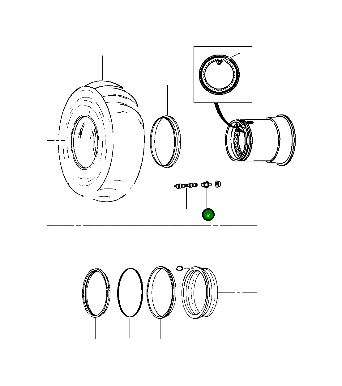 Адаптер 937 821 C1 Komatsu