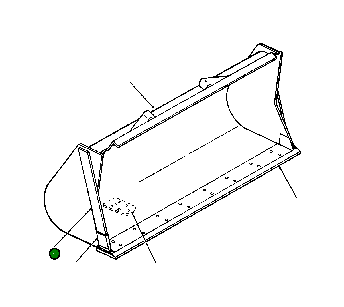 Боковая режущая штанга 1218 288 H1 Komatsu