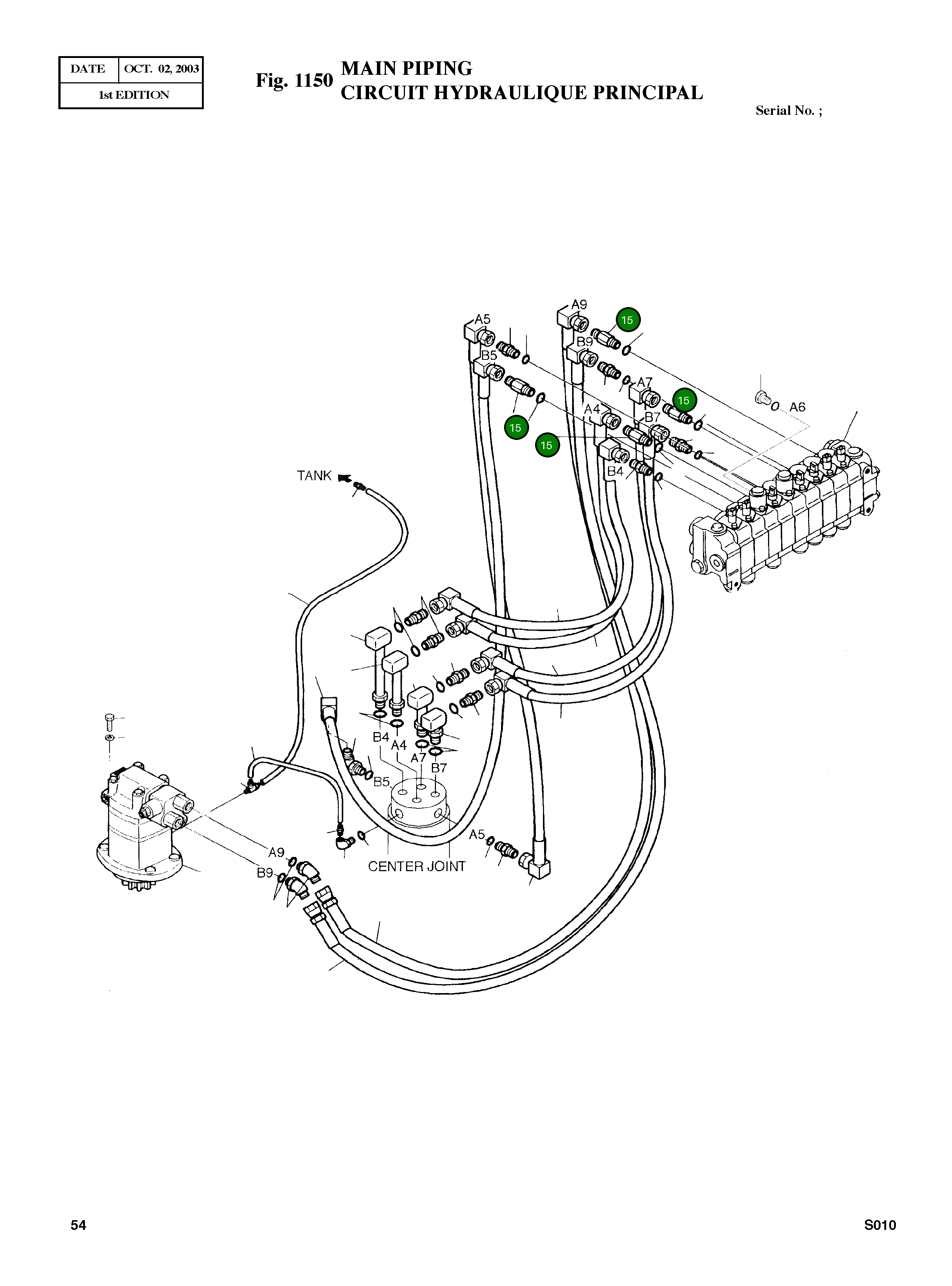 Адаптер, S PFO1/4-PF1/4 2181-2397 Komatsu