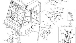 Кронштейн BW046958 Komatsu