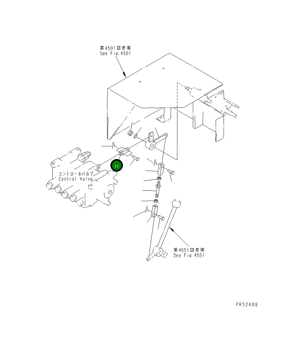Вилка 26A-43-11171 Komatsu