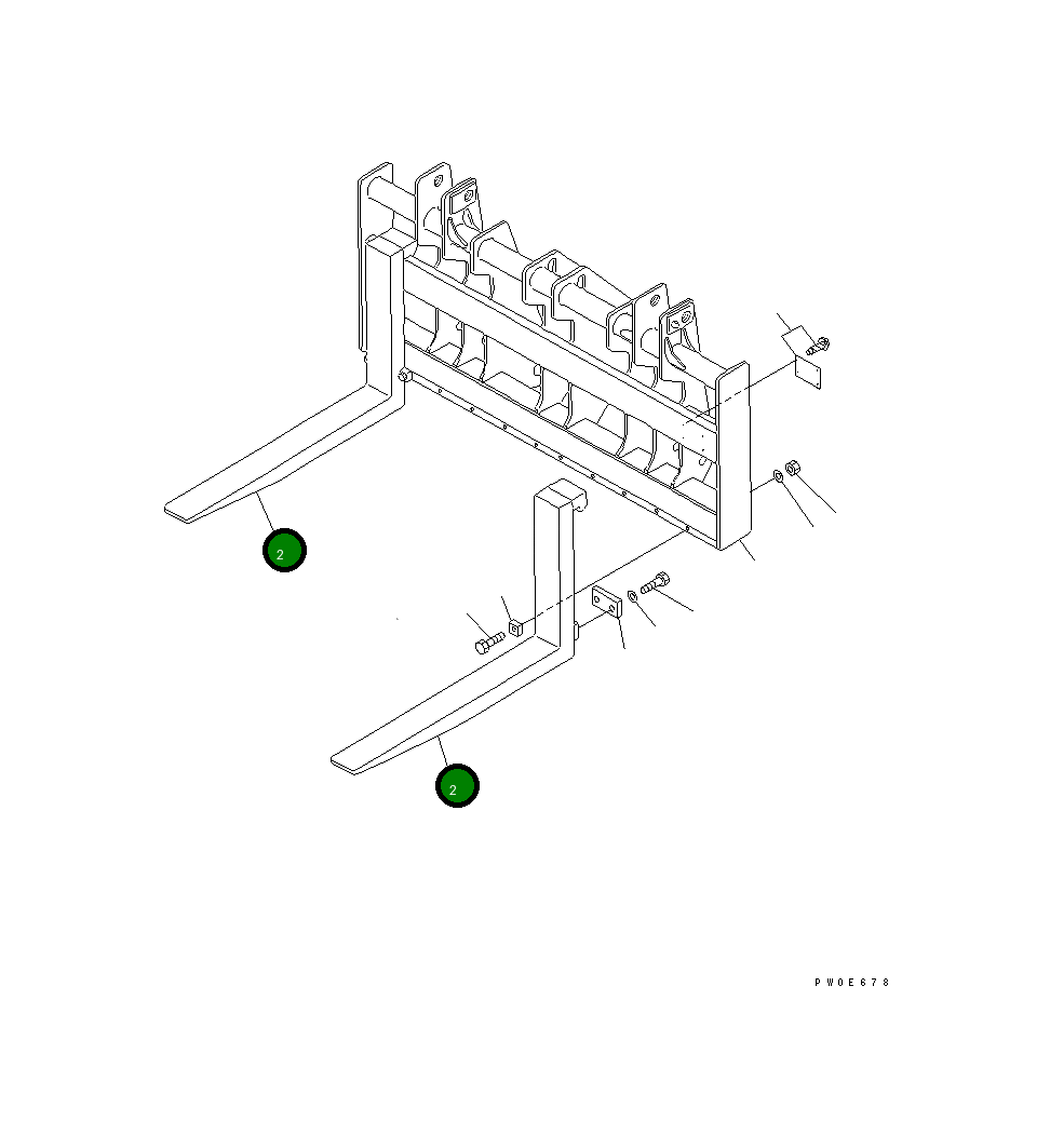 Вилка 423-884-1120 Komatsu