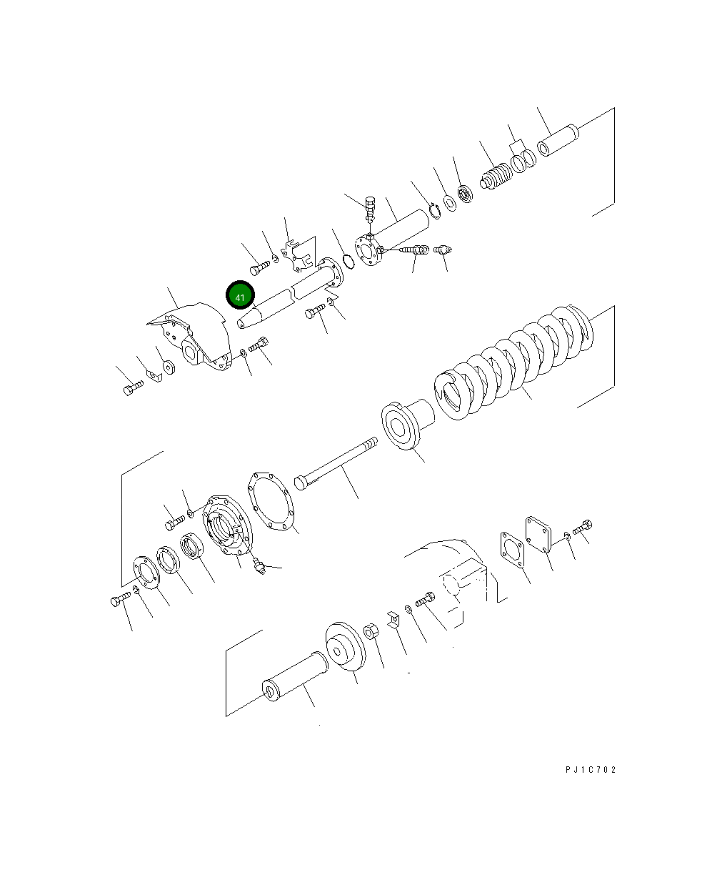 Вал 154-30-44110 Komatsu
