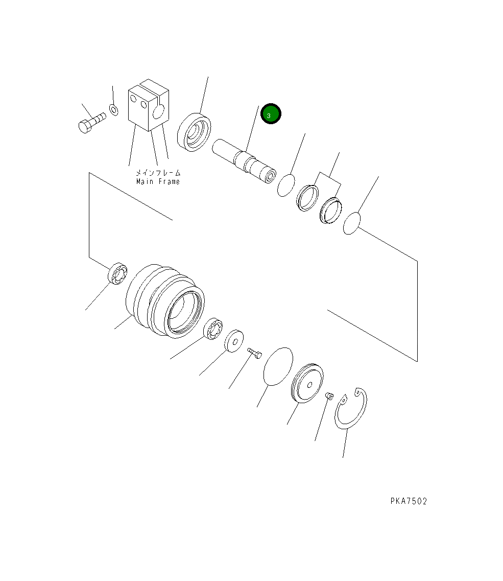 Вал 124-30-53120 Komatsu