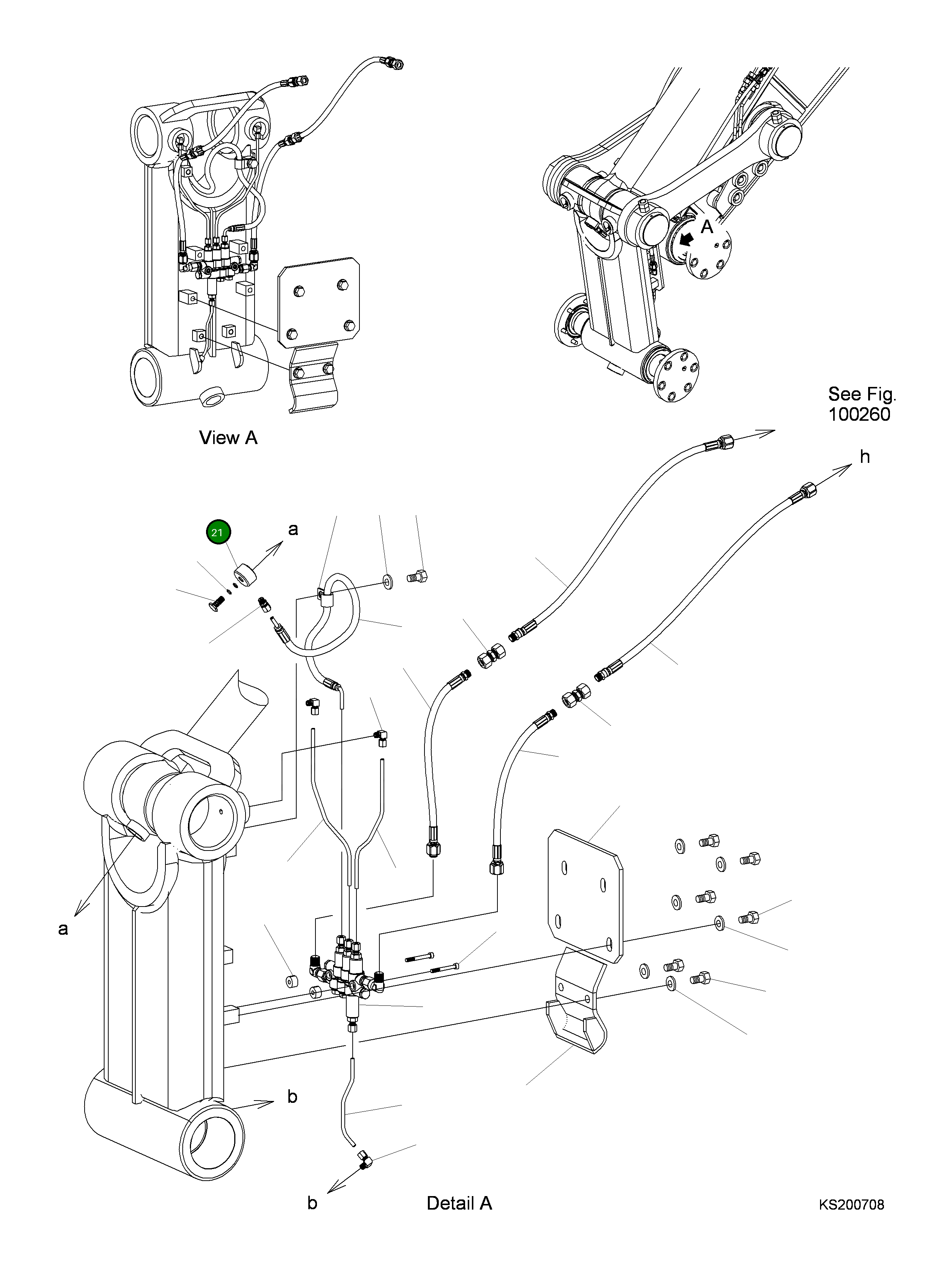 Банджо-штуцер в сборе 207-70-K4620 Komatsu