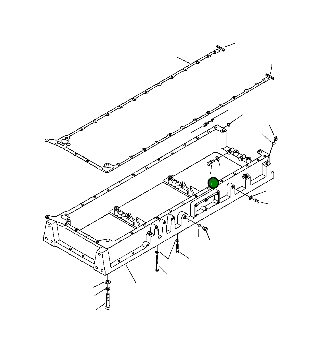 Болт (7/16-14 x 1 1/2 INCH) 6216-64-4280 Komatsu
