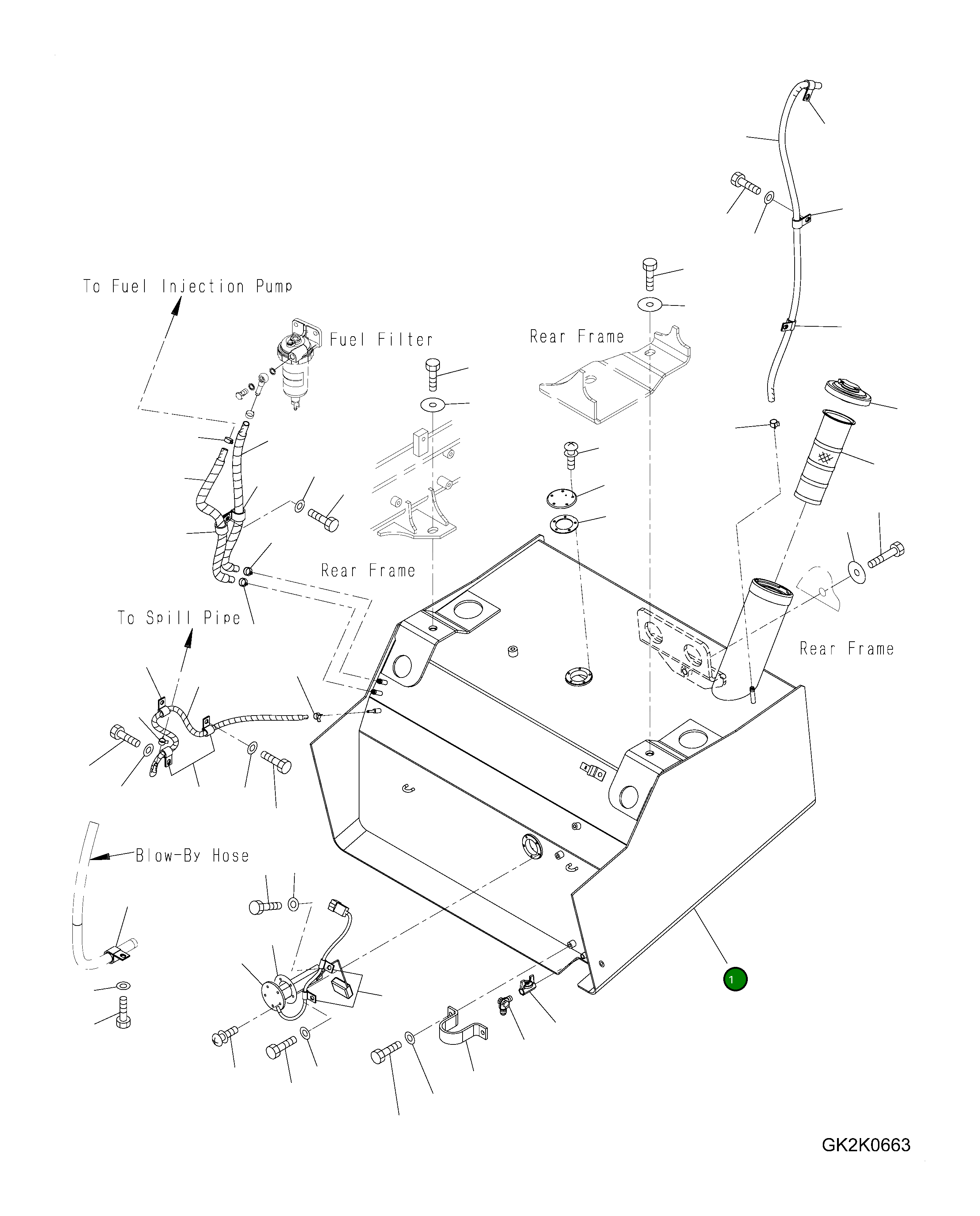 Бак 419-04-H1152 Komatsu