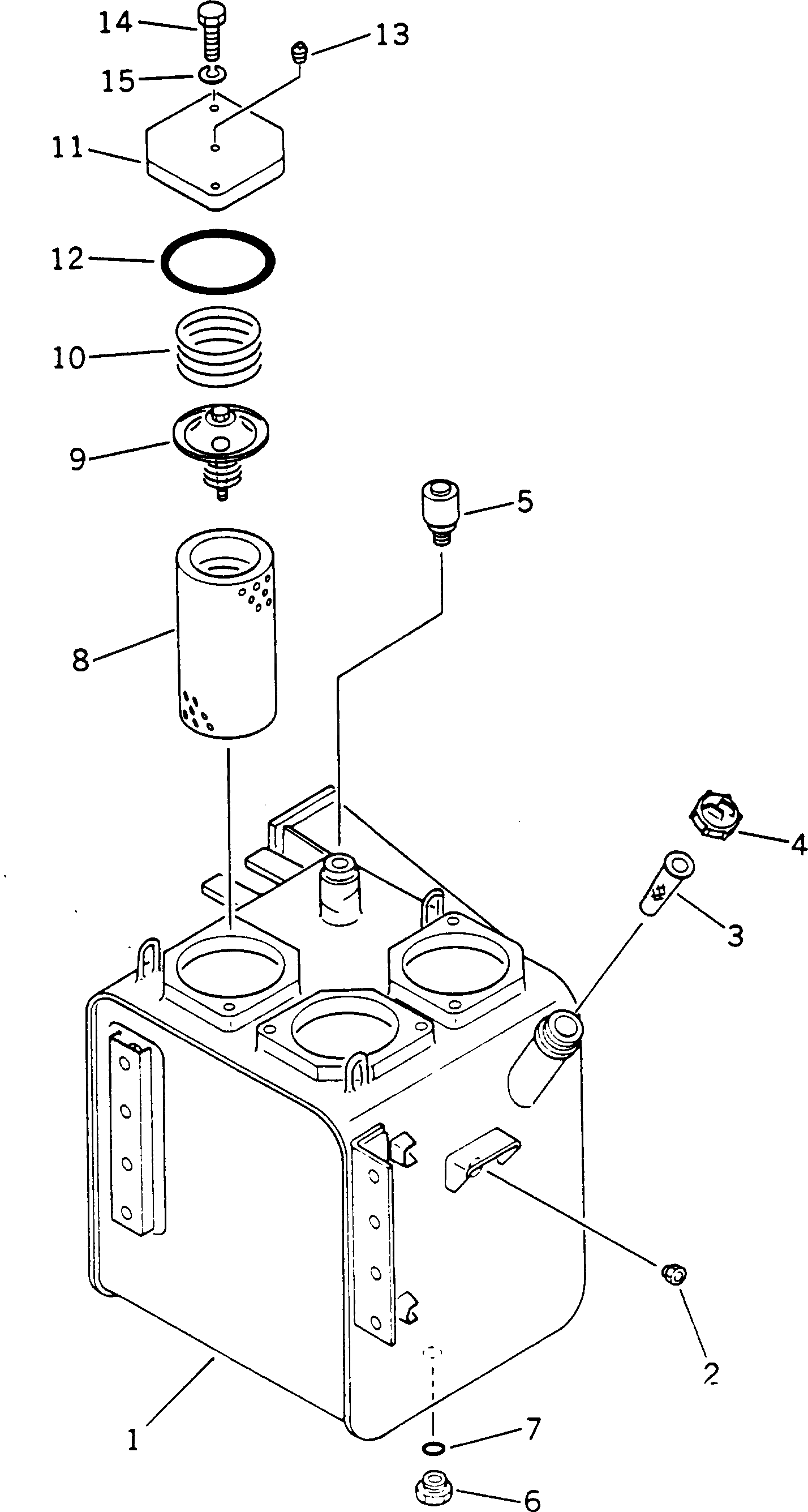 Бак 566-60-47112 Komatsu