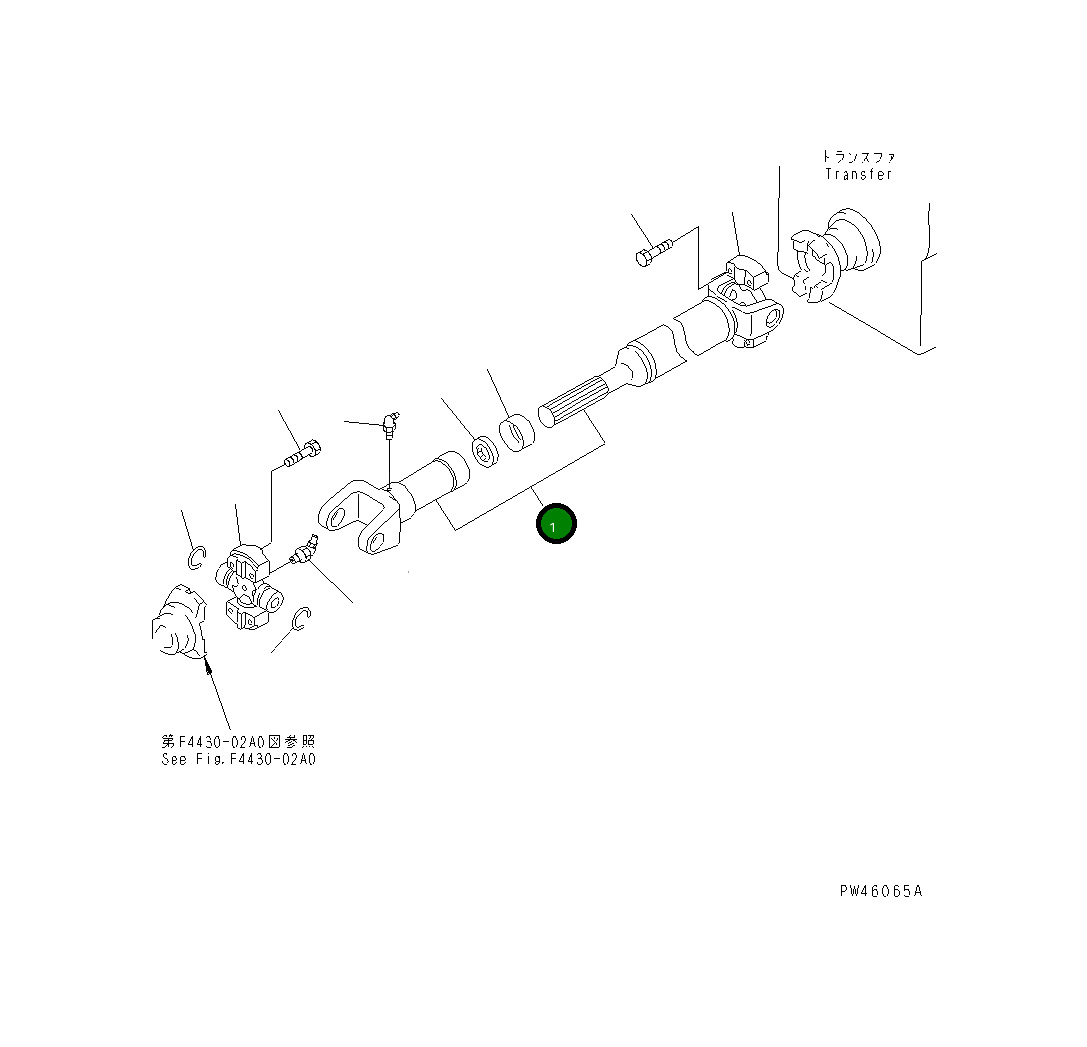Вал 362-20-42650 Komatsu
