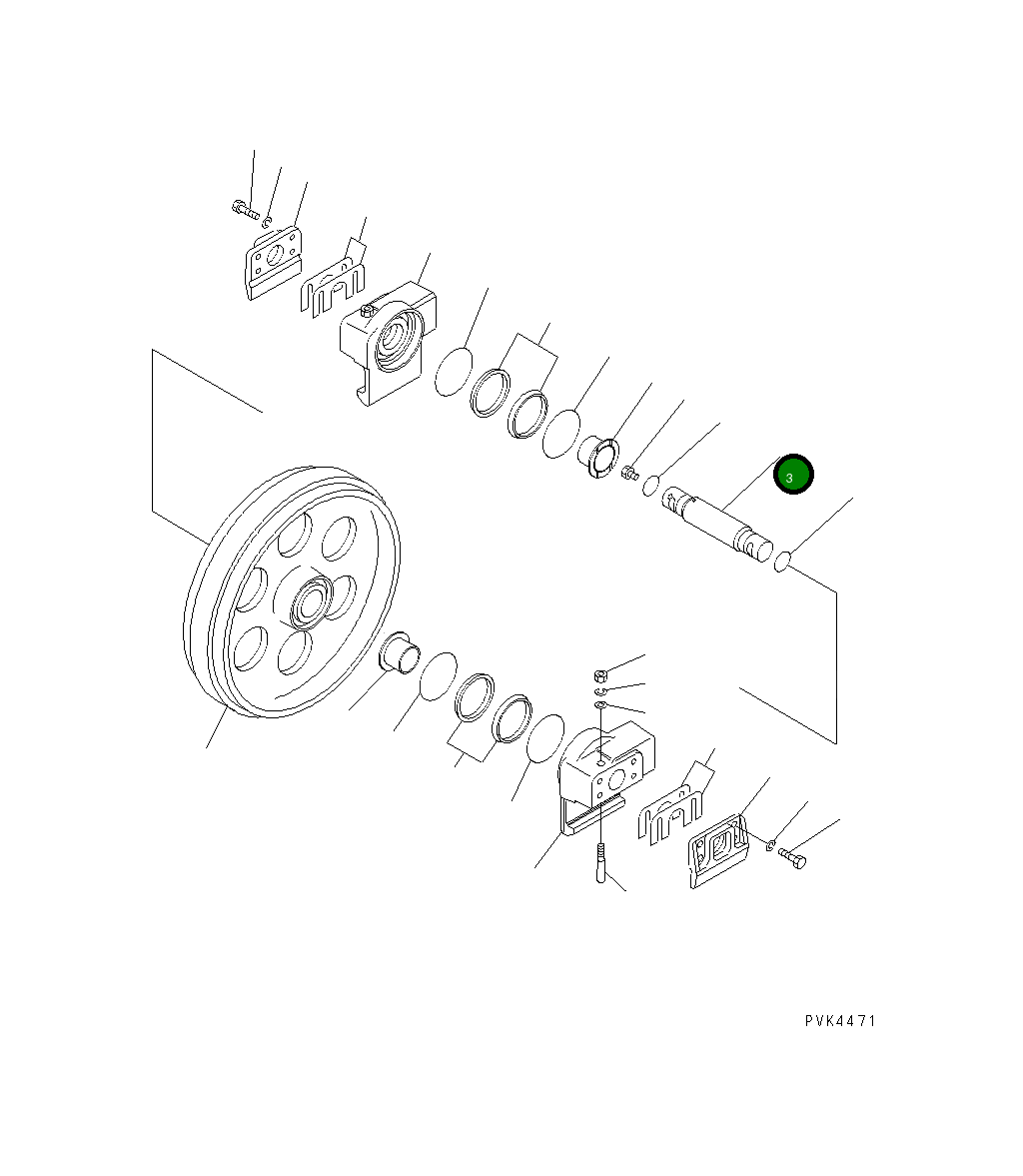 Вал 113-30-38221 Komatsu