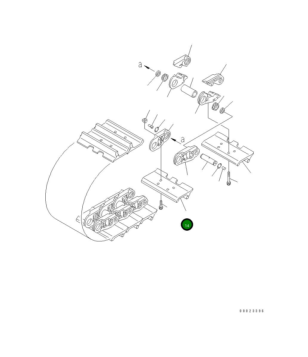 Башмак 195-32-61370 Komatsu
