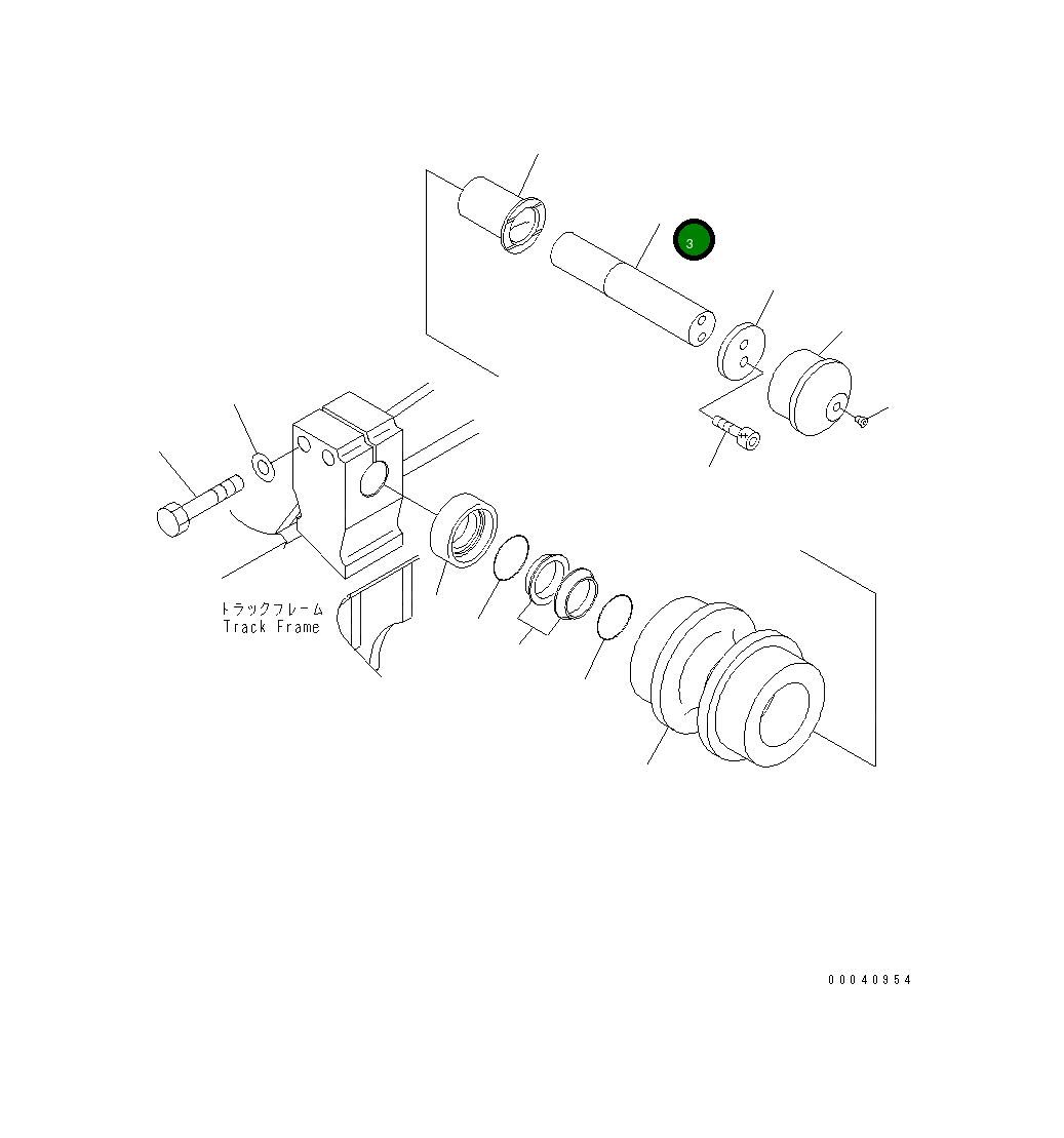 Вал 20Y-30-28821 Komatsu