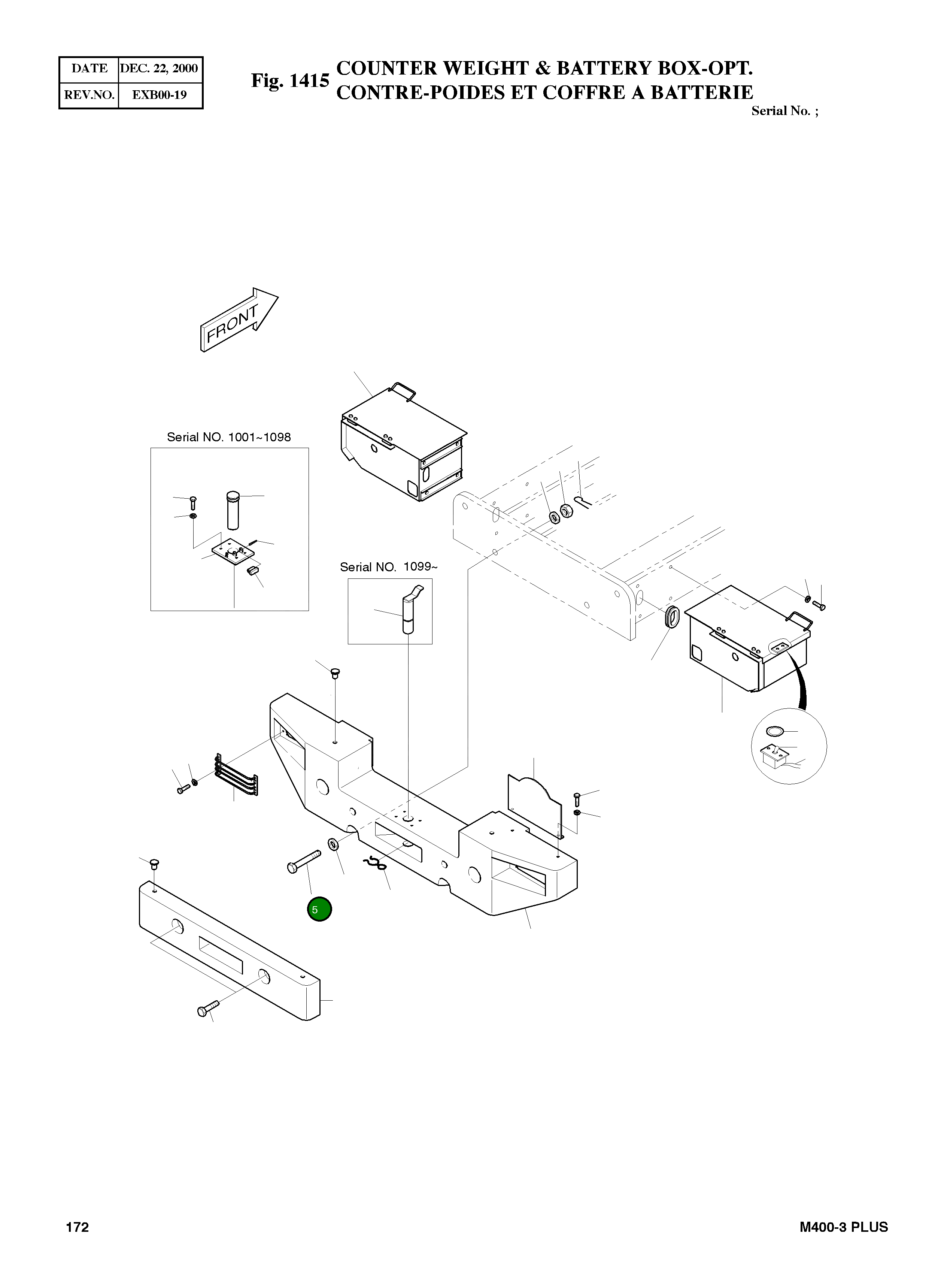 Болт M39X3.0X288 2120-1246D6 Komatsu