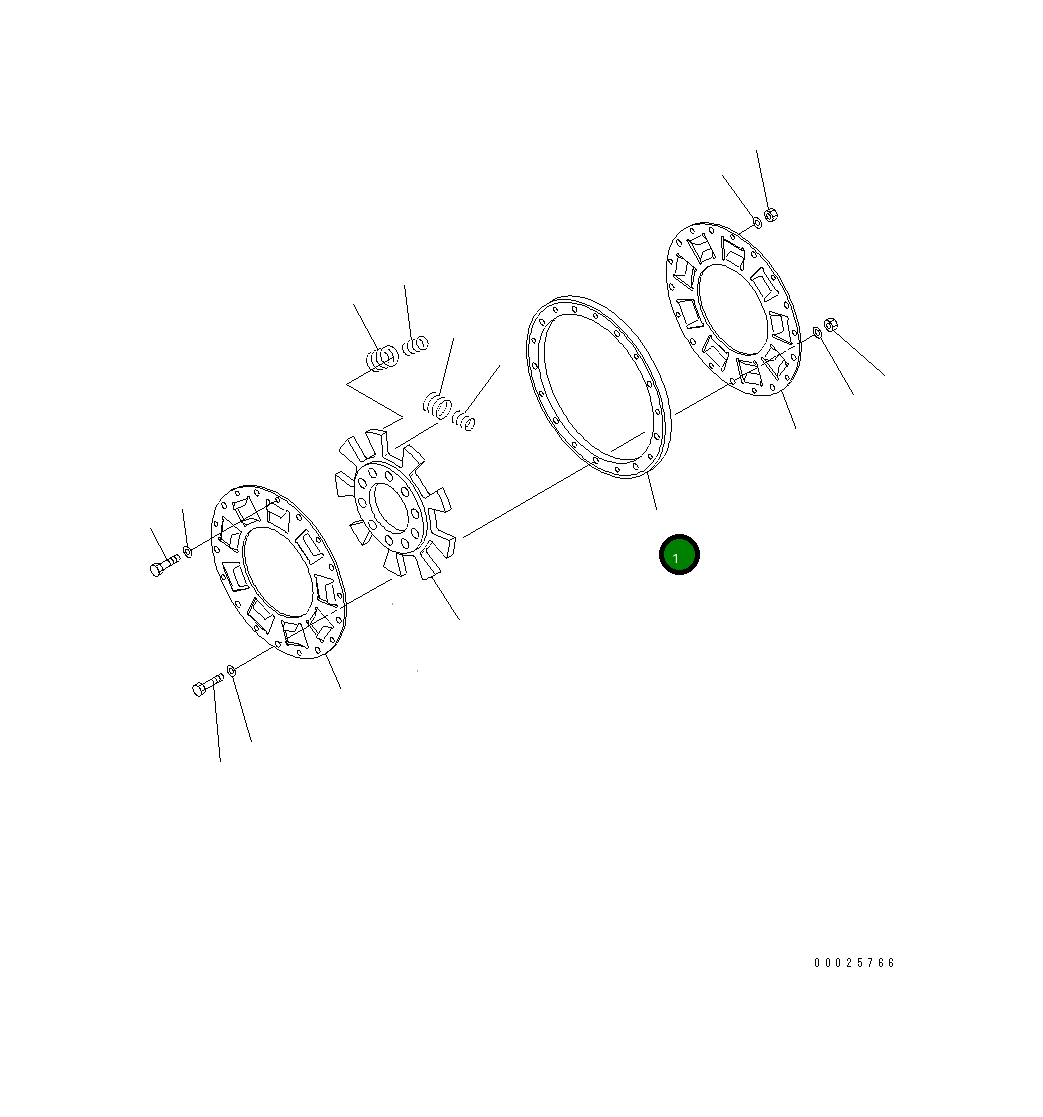 Барабан 23C-13-57511 Komatsu