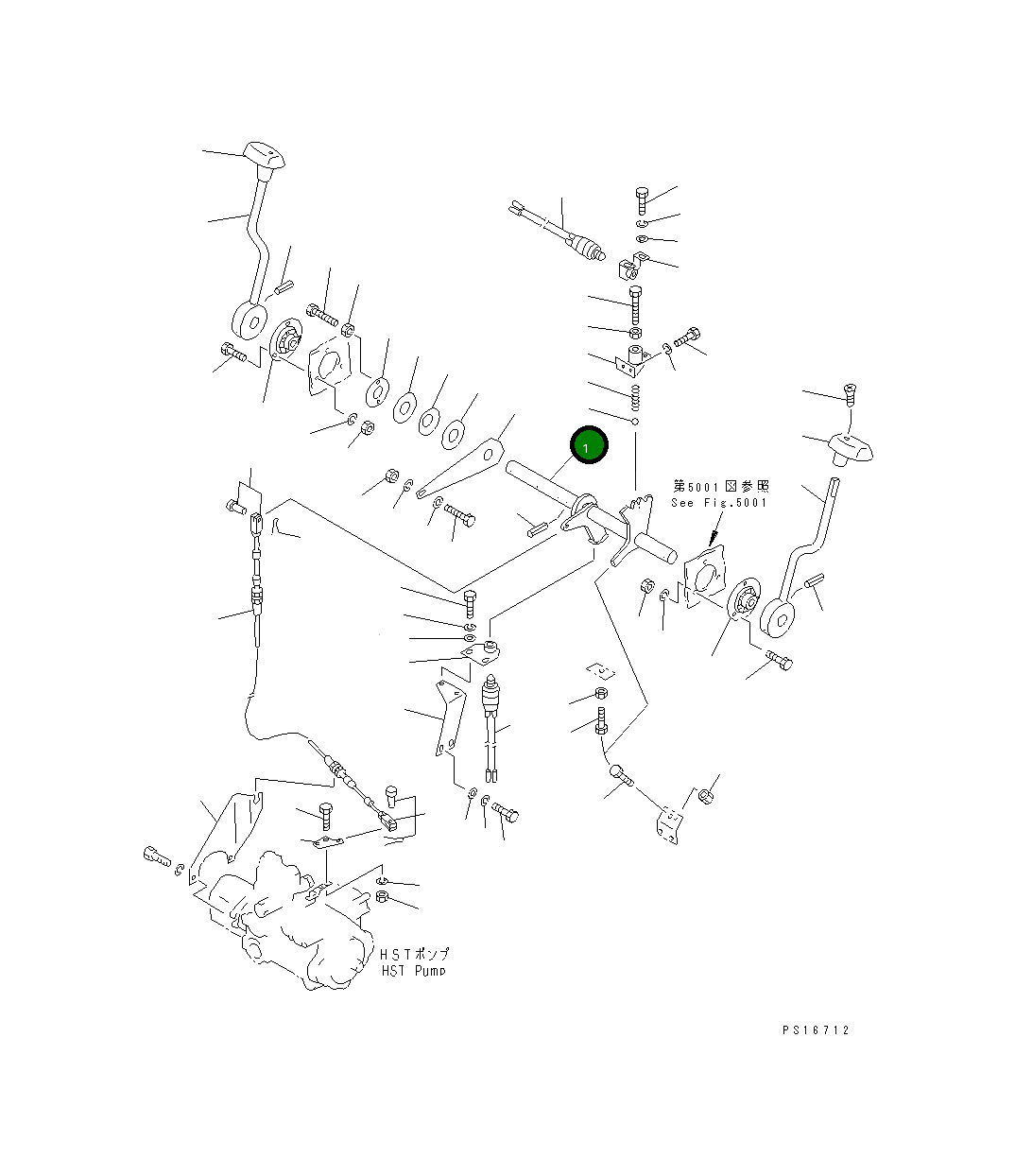 Вал 258-30-26602 Komatsu