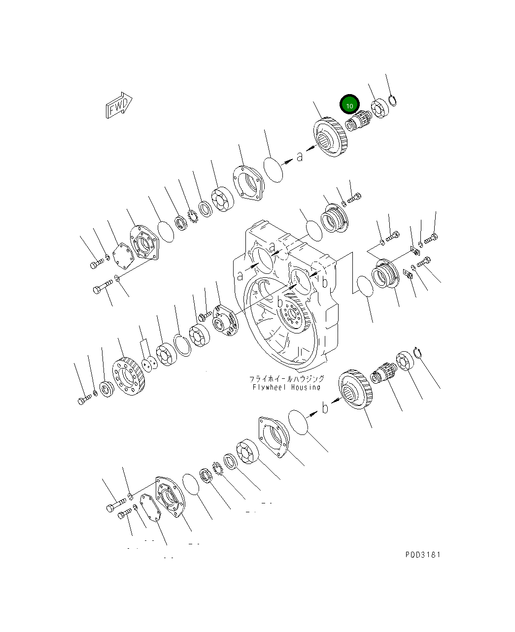 Вал 6162-23-4350 Komatsu