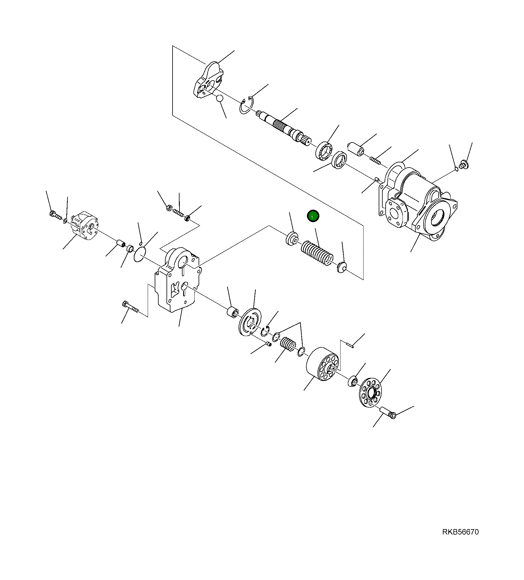 Вал FUFZD4732103 Komatsu