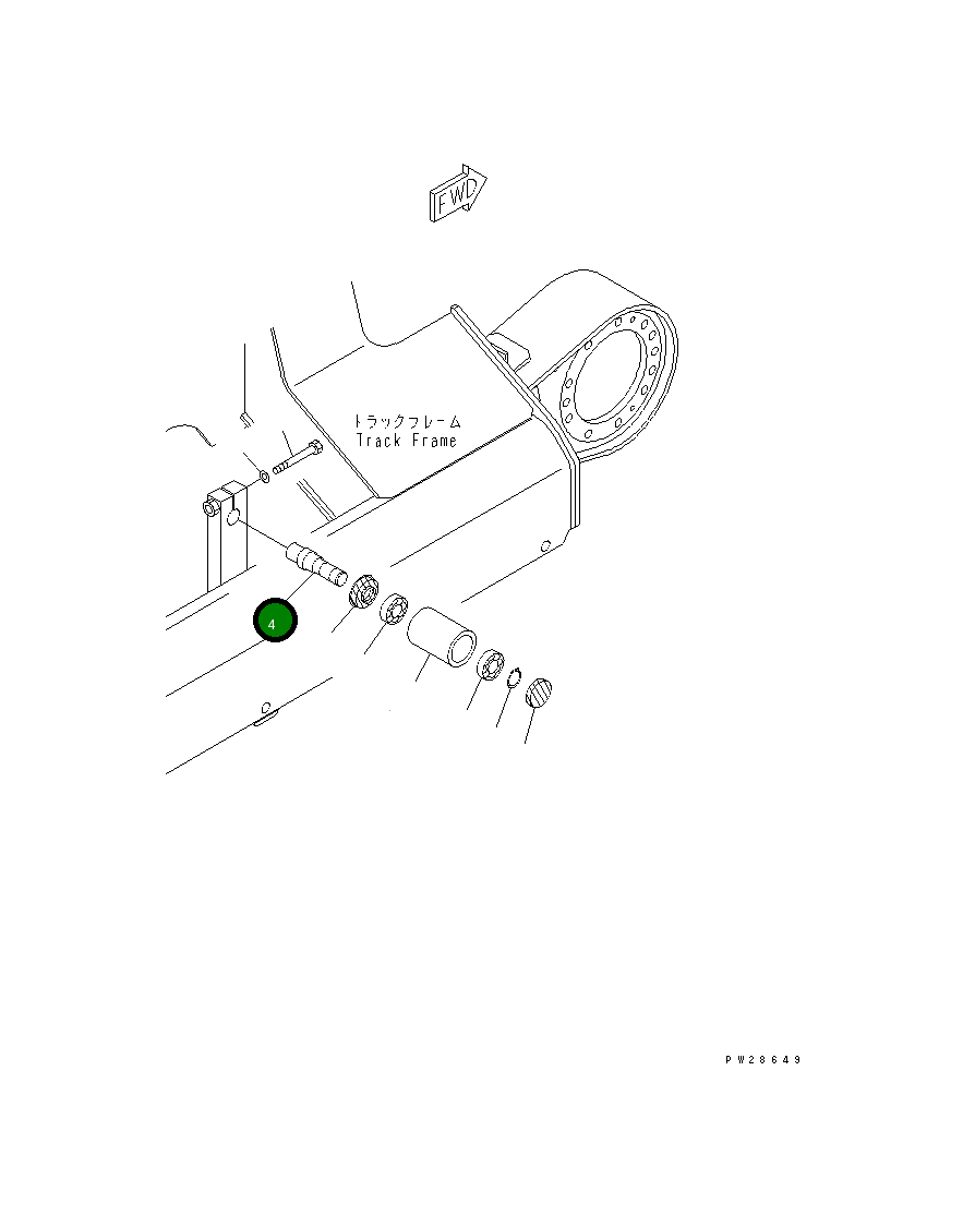 Вал 20T-30-83110 Komatsu