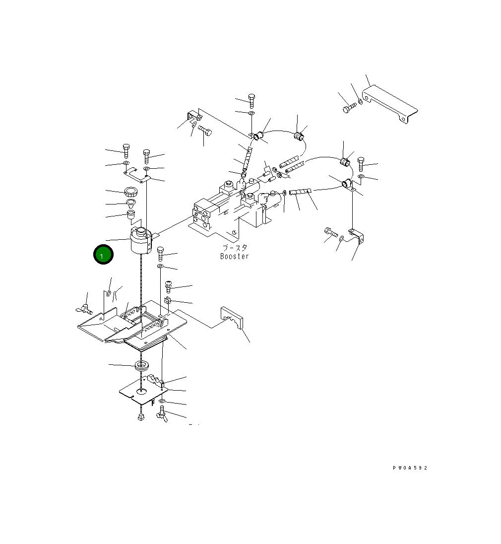 Бак 21J-60-11332 Komatsu