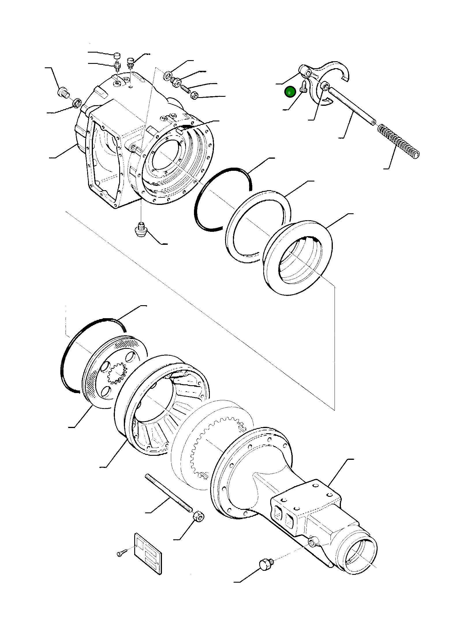 Вилка MI3147703 Komatsu