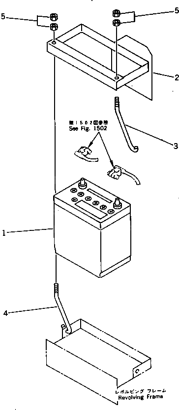 Аккумулятор, 12V 35AH 21S-06-11310 Komatsu