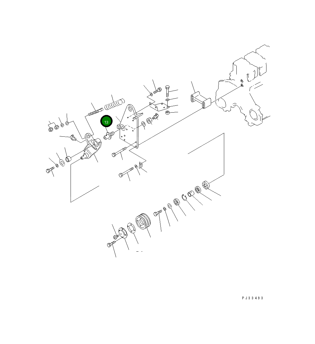 Вал 6151-61-4820 Komatsu