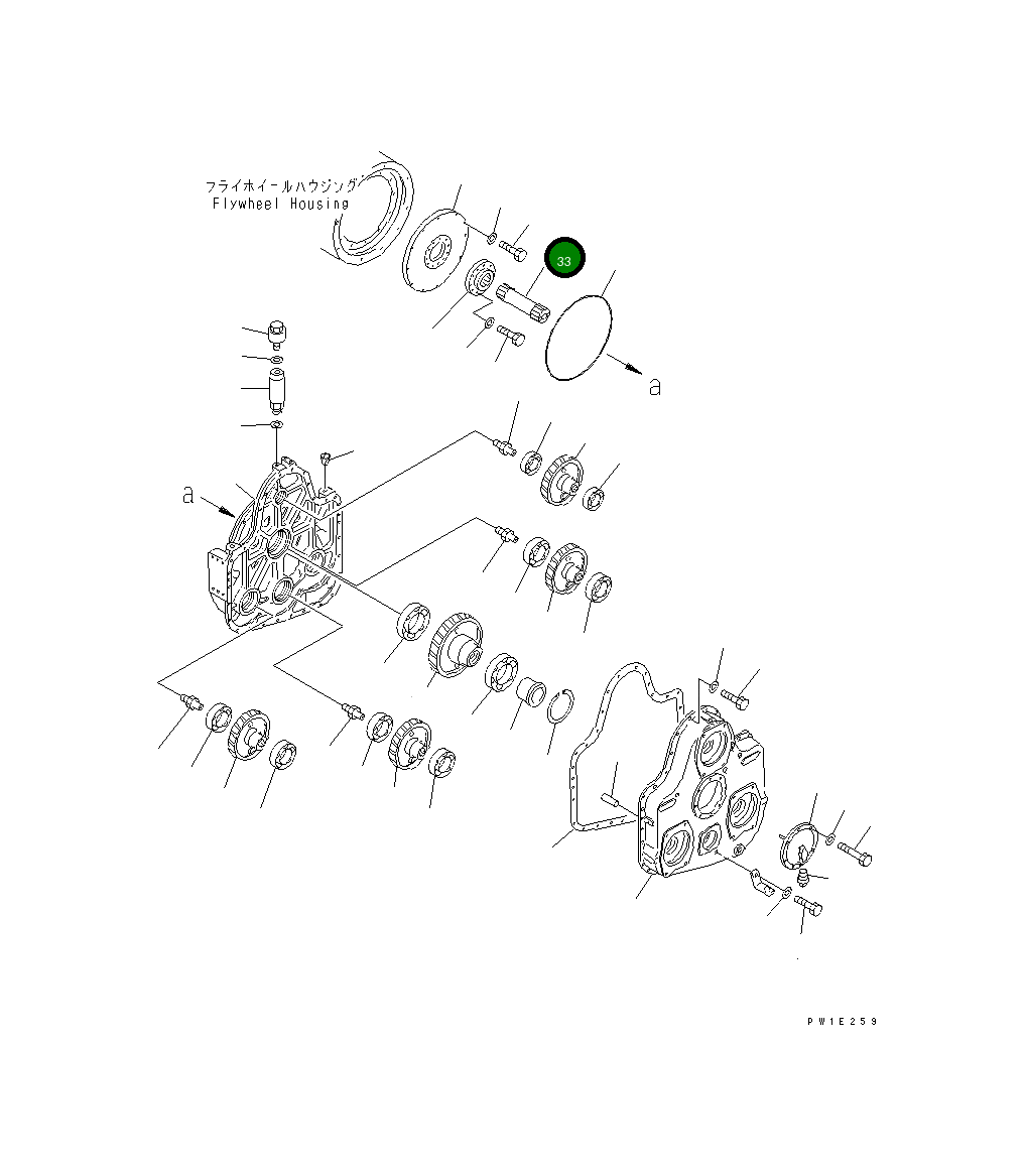 Вал 209-38-51160 Komatsu
