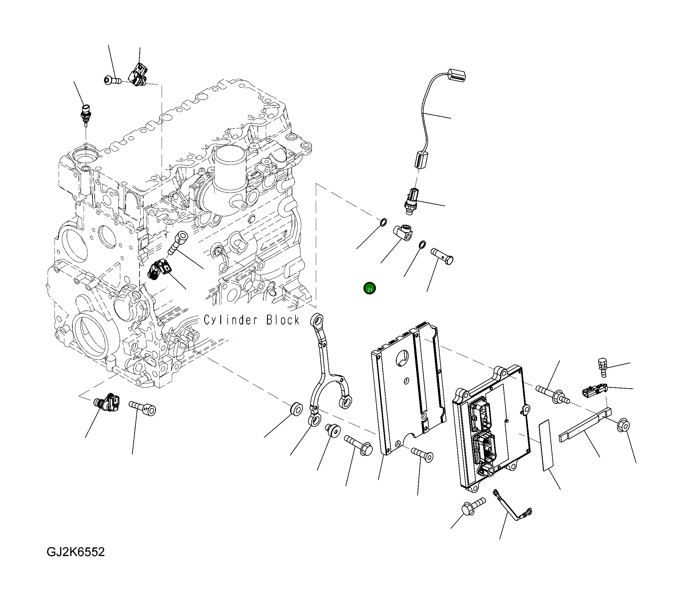 Адаптер 6751-81-2110 Komatsu